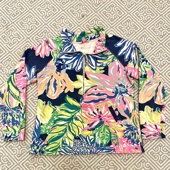 VGUC Lilly Pulitzer Skipper Popover Travelers Palm - Picture 1 of 6